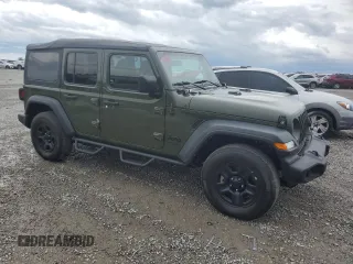 2021 Jeep Wrangler Unlimited Sport S with VIN 1C4HJXDNXMW717149, listed as a Copart auction lot 55469785 with 68,808 mi miles and Salvage title. Bid and sale history available at DreamBid. Image 4.