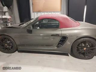 2025 Porsche 718 Boxster with VIN WP0CA2A89SK212378, listed as a IAAI auction lot 41560239 with 735 mi miles. Bid and sale history available at carsss.com. Image 14.