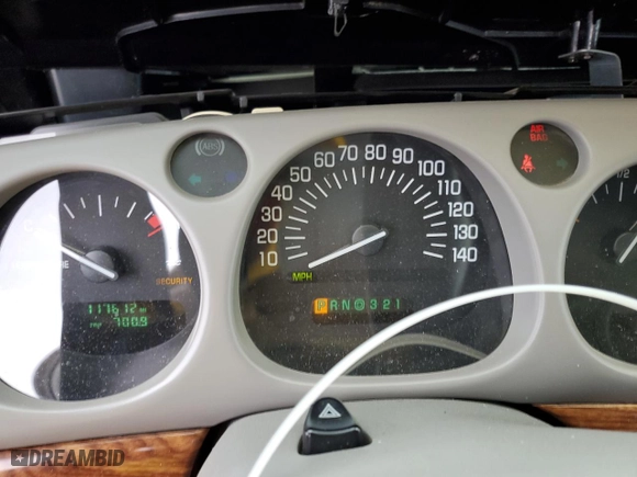 2002 Buick LeSabre Custom with VIN 1G4HP54K324135598, listed as a Copart auction lot 43955355 with 117612 miles and Salvage Title. Bid and sale history available at carsss.com. Image 9.