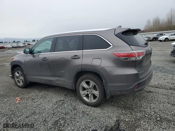 2014 Toyota Highlander Hybrid Limited with VIN 5TDDCRFH3ES004722, listed as a Copart auction lot 48401955 with 163,537 mi miles and Salvage Title. Bid and sale history available at carsss.com. Image 2.