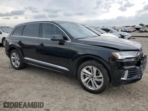2023 Audi Q7 Premium with VIN WA1AXBF71PD017225, listed as a Copart auction lot 54541995 with 28,874 mi miles and Salvage title. Bid and sale history available at DreamBid. Image 4.