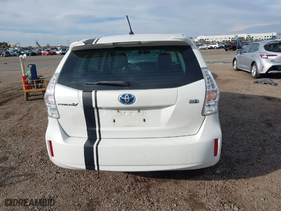 2014 Toyota Prius v Two with VIN JTDZN3EU5E3302430, listed as a IAAI auction lot 41598749 with 165,886 mi miles. Bid and sale history available at carsss.com. Image 16.