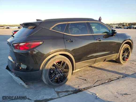 2020 Chevrolet Blazer LT with VIN 3GNKBCRS6LS670844, listed as a Copart auction lot 80551154 with 13,839 mi miles and Salvage Title. Bid and sale history available at carsss.com. Image 3.