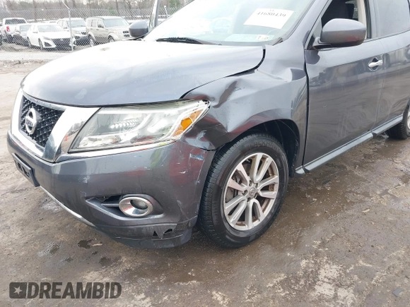 2014 Nissan Pathfinder S with VIN 5N1AR2MM6EC671936, listed as a IAAI auction lot 41680439 with 144,259 mi miles and . Bid and sale history available at DreamBid. Image 6.