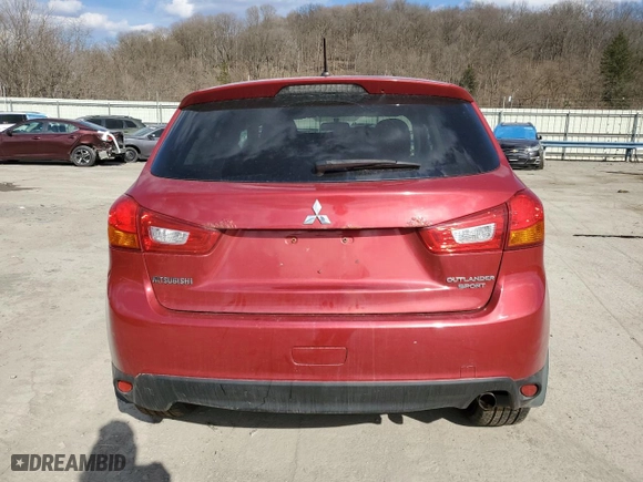 2014 Mitsubishi Outlander Sport ES with VIN 4A4AP3AU0EE033098, listed as a Copart auction lot 50975175 with 134,799 mi miles and Salvage Title. Bid and sale history available at carsss.com. Image 6.