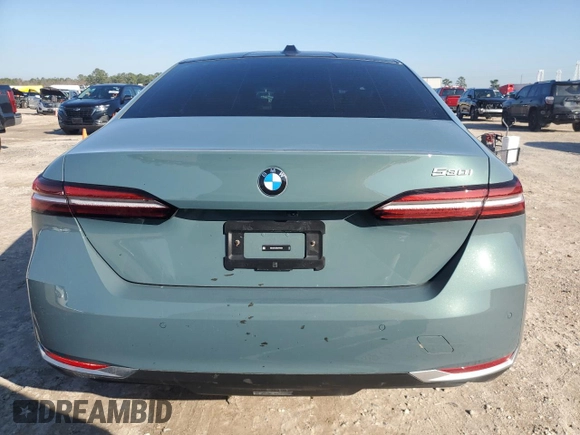 2024 BMW 5 Series 530i with VIN WBA43FJ0XRCP78759, listed as a Copart auction lot 85155834 with 0 mi miles and Salvage Title. Bid and sale history available at carsss.com. Image 6.