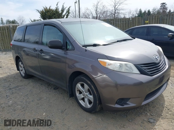 2012 Toyota Sienna with VIN 5TDKA3DC9CS011298, listed as a IAAI auction lot 41843980 with 158,787 mi miles and . Bid and sale history available at DreamBid. Image 1.
