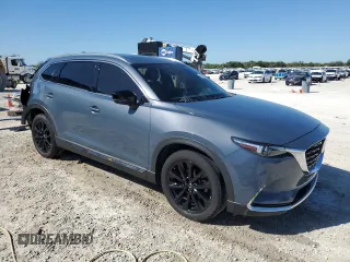 2023 Mazda CX-9 Carbon Edition with VIN JM3TCBDY8P0653953, listed as a Copart auction lot 48810905 with 27,677 mi miles and Salvage title. Bid and sale history available at DreamBid. Image 4.