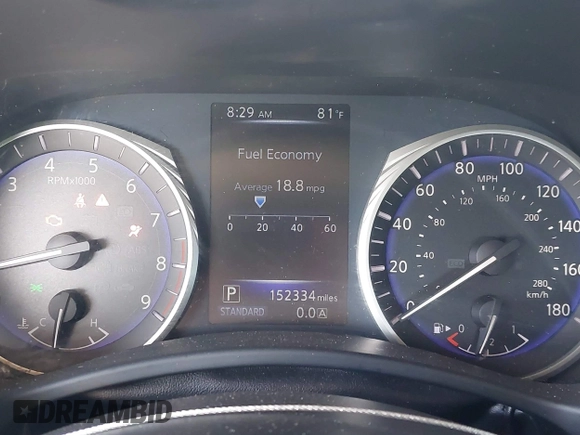 2014 Infiniti Q50 Premium with VIN JN1BV7AP0EM689359, listed as a IAAI auction lot 42671613 with 152,334 mi miles and . Bid and sale history available at DreamBid. Image 7.