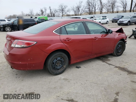 2009 Mazda 6 i Sport with VIN 1YVHP81A195M20008, listed as a Copart auction lot 44801775 with 182,242 mi miles and Salvage Title. Bid and sale history available at carsss.com. Image 3.