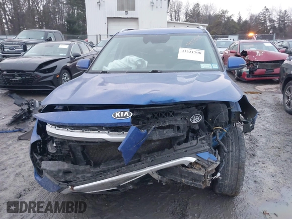2021 Kia Seltos S with VIN KNDEU2AA5M7045302, listed as a IAAI auction lot 41221708 with 72,592 mi miles and . Bid and sale history available at DreamBid. Image 6.