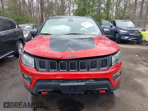 2019 Jeep Compass Trailhawk with VIN 3C4NJDDB6KT786348, listed as a IAAI auction lot 41963536 with 58,598 mi miles and . Bid and sale history available at DreamBid. Image 12.