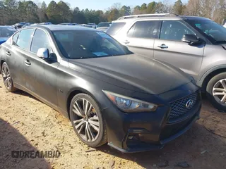 2019 Infiniti Q50 Luxe z VIN JN1EV7APXKM510351, wystawiony jako IAAI lot #41467996 z przebiegiem 63 833 mil mil oraz . Historia ofert i sprzedaży dostępna na DreamBid. Obrazek 1.