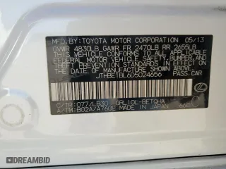 2013 Lexus GS 350 with VIN JTHBE1BL6D5024656, listed as a Copart auction lot 52011805 with 80,032 mi miles and Salvage Title. Bid and sale history available at carsss.com. Image 12.