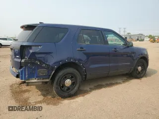 2017 Ford Police Interceptor Utility with VIN 1FM5K8AR0HGC57380, listed as a Copart auction lot 58965075 with 106,682 mi miles and Salvage title. Bid and sale history available at DreamBid. Image 3.