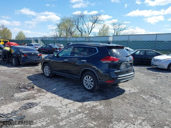 2017 Nissan Rogue SV with VIN KNMAT2MV1HP611073, listed as a IAAI auction lot 41974457 with 92,966 mi miles. Bid and sale history available at carsss.com. Image 3.