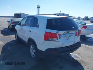 2011 Kia Sorento LX with VIN 5XYKT3A1XBG130115, listed as a IAAI auction lot 41844149 with 202,443 mi miles and . Bid and sale history available at carsss.com. Image 12.