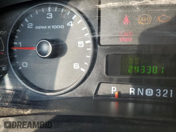 2005 Ford F-250 XL with VIN 1FTSX21555EA70470, listed as a Copart auction lot 65583455 with 243,381 mi miles and Salvage title. Bid and sale history available at DreamBid. Image 9.