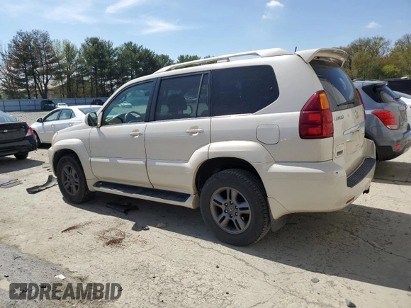2003 Lexus GX 470 with VIN JTJBT20X430003896, listed as a Copart auction lot 53808295 with 163,376 mi miles and Salvage Title. Bid and sale history available at carsss.com. Image 2.