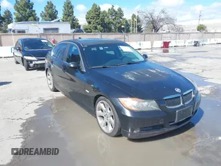 2007 BMW 3 Series 335i with VIN WBAVB735X7PA86225, listed as a IAAI auction lot 41796431 with 142,500 mi miles. Bid and sale history available at carsss.com. Image 6.