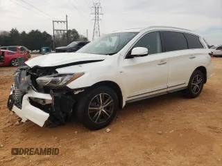 2019 Infiniti QX60 Luxe with VIN 5N1DL0MM7KC526872, listed as a Copart auction lot 43431365 with 123,058 mi miles and Salvage Title. Bid and sale history available at DreamBid. Image 1.