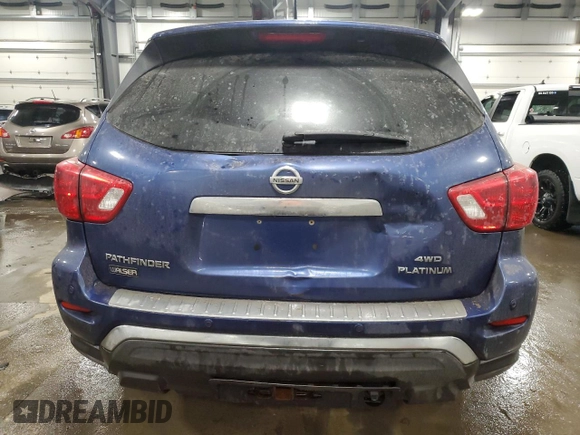 2017 Nissan Pathfinder SV with VIN 5N1DR2MM1HC641910, listed as a Copart auction lot 42714965 with 163,183 mi miles and Non Repairable. Bid and sale history available at carsss.com. Image 6.