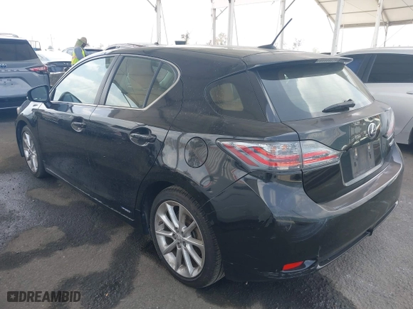 2013 Lexus CT 200h Hybrid with VIN JTHKD5BH9D2161341, listed as a IAAI auction lot 42127032 with 165,134 mi miles. Bid and sale history available at carsss.com. Image 3.