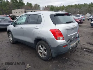 2015 Chevrolet Trax LS with VIN KL7CJPSBXFB061108, listed as a IAAI auction lot 42011714 with 160,654 mi miles and . Bid and sale history available at DreamBid. Image 3.