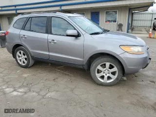 2008 Hyundai Santa Fe SE with VIN 5NMSH13E58H220339, listed as a Copart auction lot 50707875 with 215,189 mi miles and Salvage Title. Bid and sale history available at carsss.com. Image 4.
