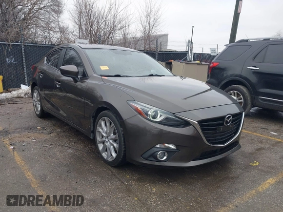 2014 Mazda 3 S Touring with VIN JM1BM1V31E1111499, listed as a IAAI auction lot 41476457 with 109,337 mi miles and . Bid and sale history available at DreamBid. Image 1.