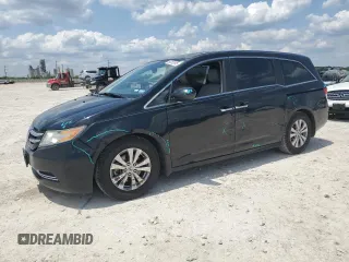 2014 Honda Odyssey EX-L with VIN 5FNRL5H64EB104570, listed as a Copart auction lot 56382095 with 172,706 mi miles and Salvage title. Bid and sale history available at DreamBid. Image 1.