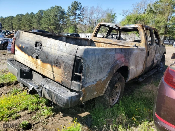2016 Ford Super Duty F-250 SRW Lariat with VIN 1FT7W2B67GEC30027, listed as a Copart auction lot 50129325 with 0 mi miles and Salvage Title. Bid and sale history available at carsss.com. Image 3.