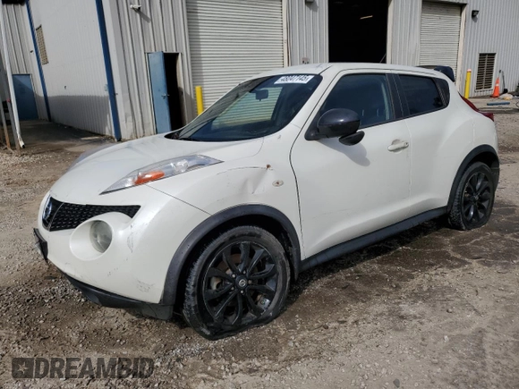 2014 Nissan Juke Nismo with VIN JN8AF5MR5ET452982, listed as a Copart auction lot 48047145 with Not Provided miles and Salvage Title. Bid and sale history available at DreamBid. Image 1.