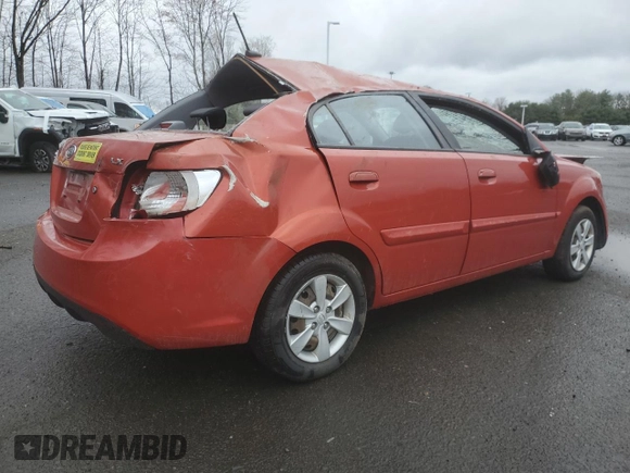 2010 Kia Rio LX with VIN KNADH4A39A6598630, listed as a Copart auction lot 51523545 with 99,896 mi miles and Non Repairable. Bid and sale history available at carsss.com. Image 3.