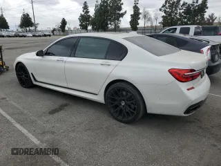 2018 BMW 7 Series 750i with VIN WBA7F0C53JGM24069, listed as a Copart auction lot 53515035 with 79,803 mi miles and Salvage Title. Bid and sale history available at carsss.com. Image 2.
