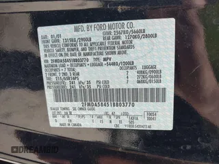 2001 Ford Windstar LTD with VIN 2FMDA58451BB03770, listed as a IAAI auction lot 42019738 with 209,452 mi miles and . Bid and sale history available at carsss.com. Image 9.
