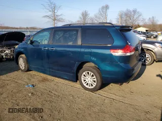 2011 Toyota Sienna XLE AAS with VIN 5TDYK3DC9BS135724, listed as a Copart auction lot 47119325 with 0 mi miles and Clean Title. Bid and sale history available at carsss.com. Image 2.
