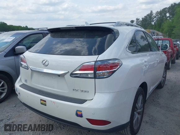 2015 Lexus RX 350 with VIN 2T2ZK1BA9FC163706, listed as a IAAI auction lot 42065373 with 180,297 mi miles and . Bid and sale history available at DreamBid. Image 4.