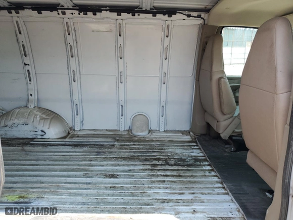 2008 GMC Savana Cargo Van with VIN 1GTGG25C881138951, listed as a Copart auction lot 64157054 with 92,218 mi miles and Salvage Title. Bid and sale history available at carsss.com. Image 11.