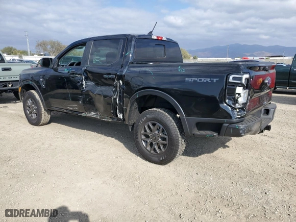2024 Ford Ranger XLT with VIN 1FTER4GHXRLE33755, listed as a Copart auction lot 42812135 with 1,012 mi miles and Salvage Title. Bid and sale history available at carsss.com. Image 2.