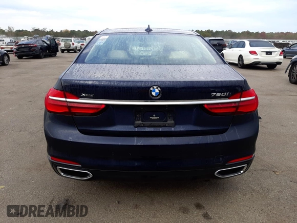 2016 BMW 7 Series 750i xDrive with VIN WBA7F2C5XGG419116, listed as a Copart auction lot 74141363 with 22,218 mi miles. Bid and sale history available at carsss.com. Image 6.