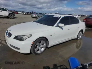 2008 BMW 5 Series 528i with VIN WBANU53538C111924, listed as a Copart auction lot 49463335 with 121,059 mi miles and Salvage Title. Bid and sale history available at carsss.com. Image 1.