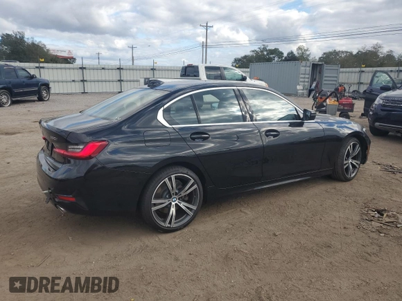 2021 BMW 3 Series 330i xDrive with VIN WBA5R7C09MFK87371, listed as a Copart auction lot 81160724 with 46,817 mi miles and Salvage Title. Bid and sale history available at carsss.com. Image 3.