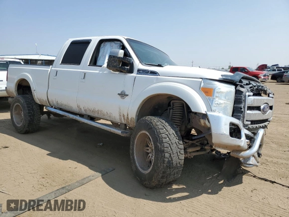 2013 Ford F-350 Platinum z VIN 1FT8W3BT6DEB57227, wystawiony jako Copart lot #63538964 z przebiegiem Nie podano mil oraz Szkoda całkowita • Salvage title. Historia ofert i sprzedaży dostępna na DreamBid. Obrazek 4.