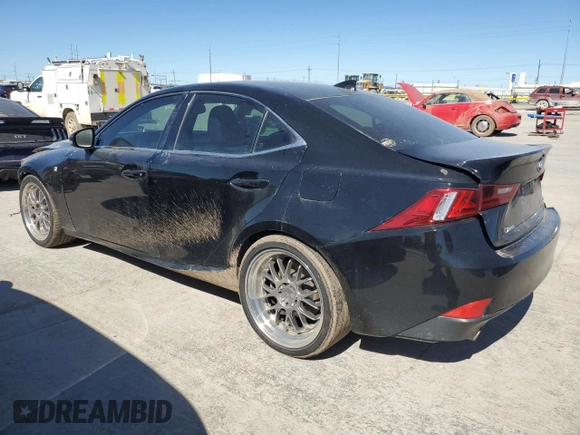 2016 Lexus IS with VIN JTHBE1D2XG5024667, listed as a Copart auction lot 46713745 with 115,178 mi miles and Salvage Title. Bid and sale history available at carsss.com. Image 2.