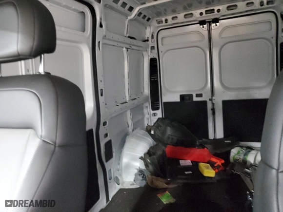 2025 Ram ProMaster Cargo Van Tradesman with VIN 3C6LRVCG3SE512992, listed as a Copart auction lot 47081275 with 0 mi miles and Salvage Title. Bid and sale history available at carsss.com. Image 10.