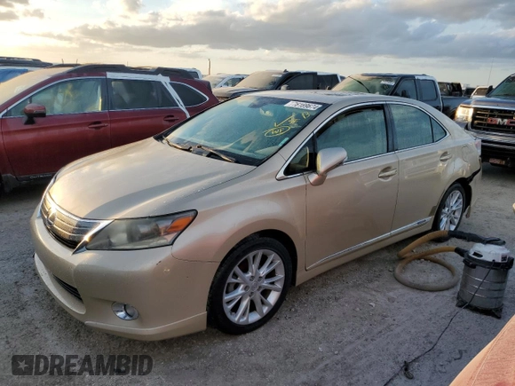 2010 Lexus HS 250h with VIN JTHBB1BA7A2017364, listed as a Copart auction lot 76169674 with 148,020 mi miles and Non Repairable. Bid and sale history available at DreamBid. Image 1.