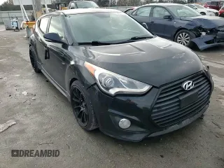 2015 Hyundai Veloster Turbo with VIN KMHTC6AE3FU232395, listed as a Copart auction lot 84521734 with 258,517 mi miles and Salvage Title. Bid and sale history available at carsss.com. Image 10.