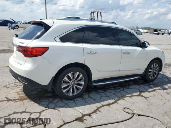 2014 Acura MDX Technology with VIN 5FRYD3H42EB007510, listed as a Copart auction lot 54881735 with 227,072 mi miles and Salvage Title. Bid and sale history available at carsss.com. Image 3.