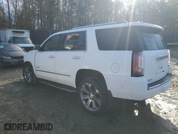 2017 GMC Yukon Denali with VIN 1GKS2CKJ3HR192875, listed as a Copart auction lot 50369075 with 112,877 mi miles and Salvage Title. Bid and sale history available at carsss.com. Image 2.